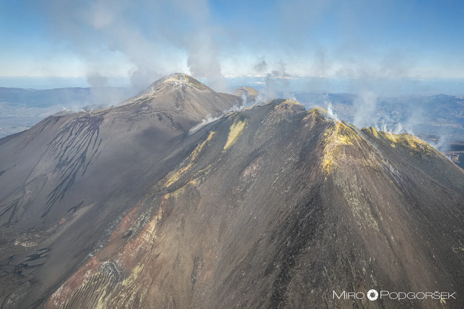 Etna, proti centralnemu kraterju