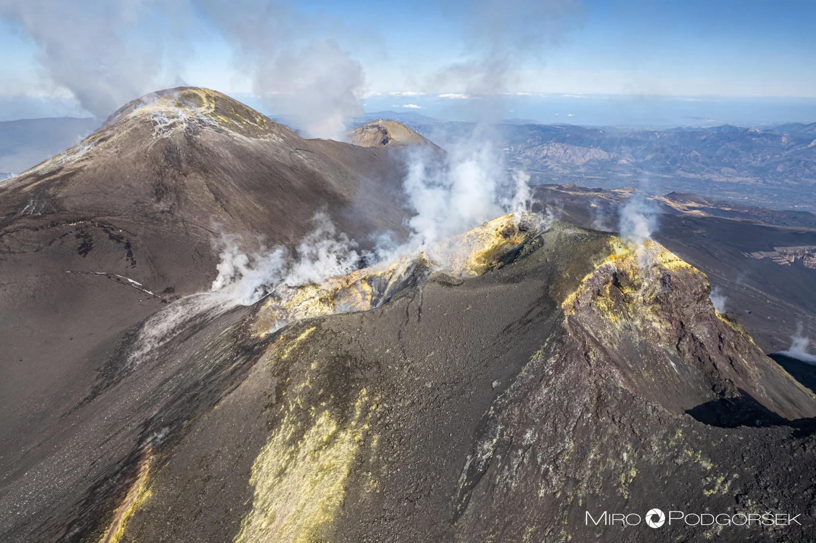 Etna, proti centralnemu kraterju
