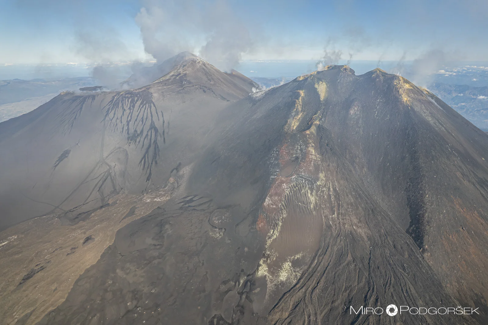 Etna, jugovzhodni in centralni krater